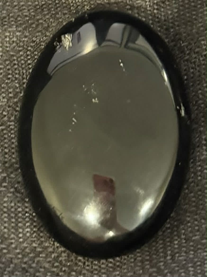 Black Obsidian Palm Stone