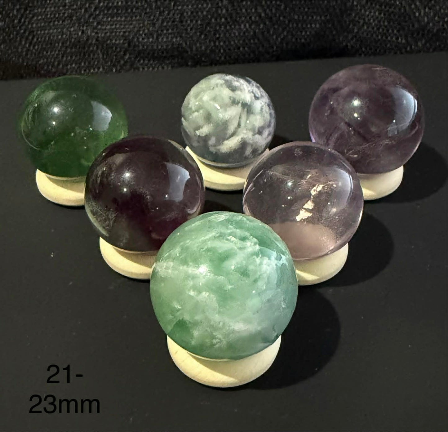 21-23mm Fluorite Spheres