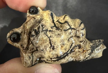 Crystal Frog Figurine