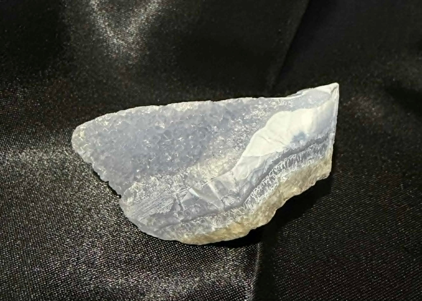 Druzy Blue Lace Agate Raw Stone
