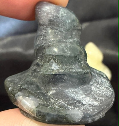 Crystal Witch's Hat Carving
