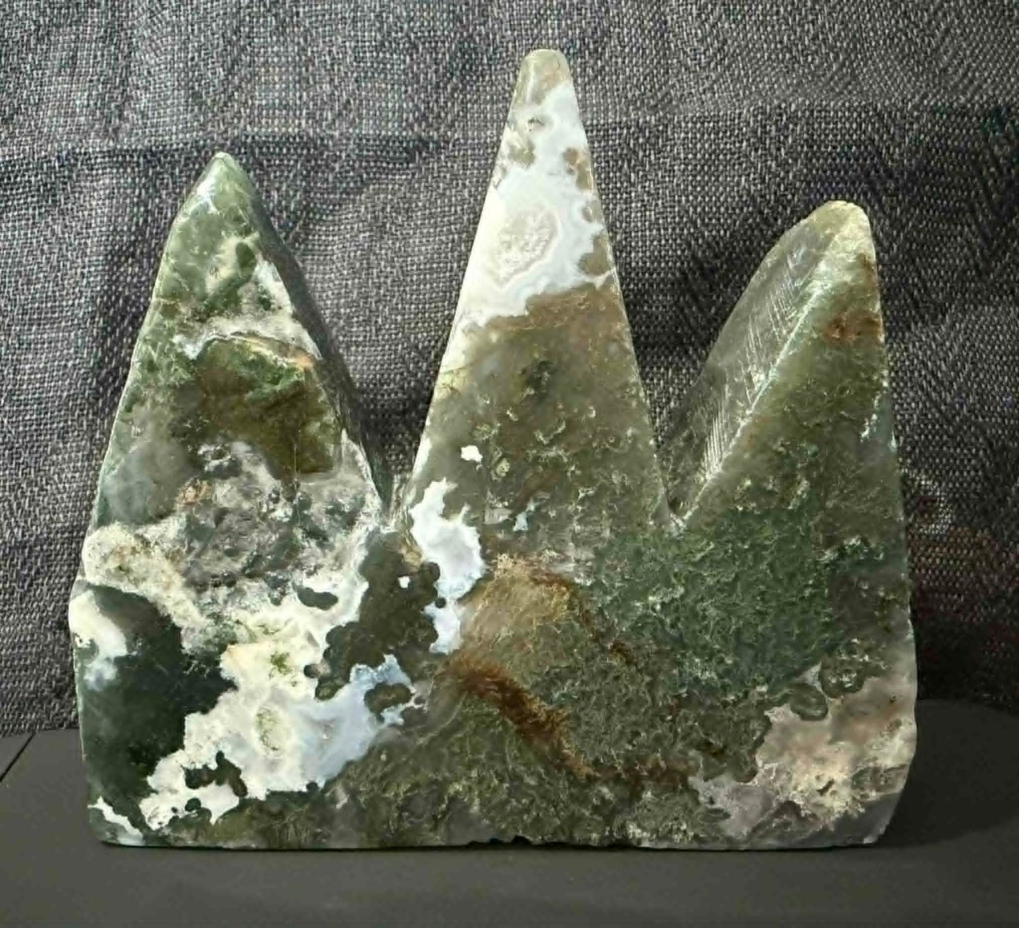 Moss Agate Mountain Carving
