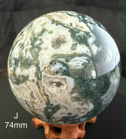 Moss Agate Spheres
