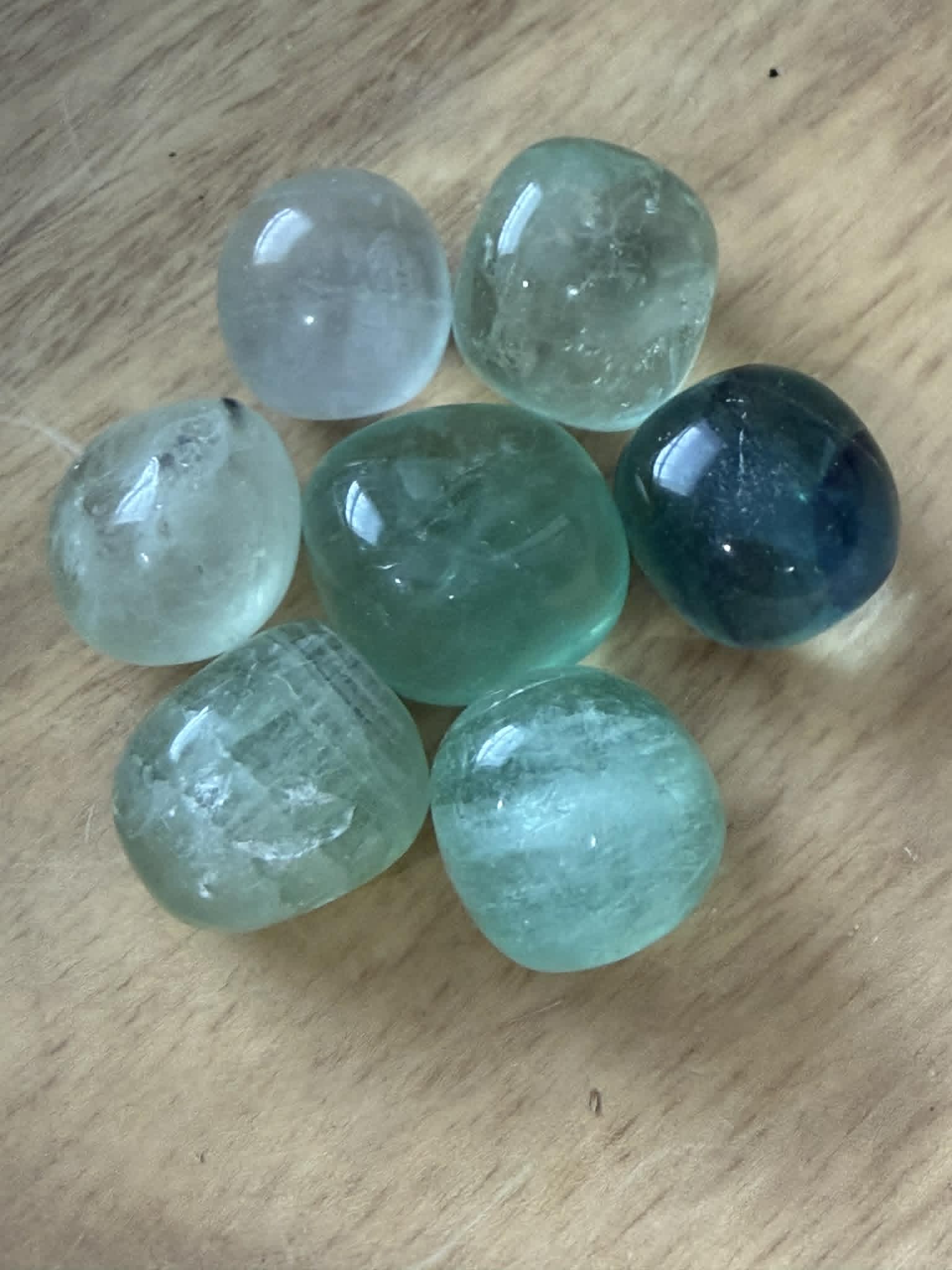 Green Fluorite Tumbles