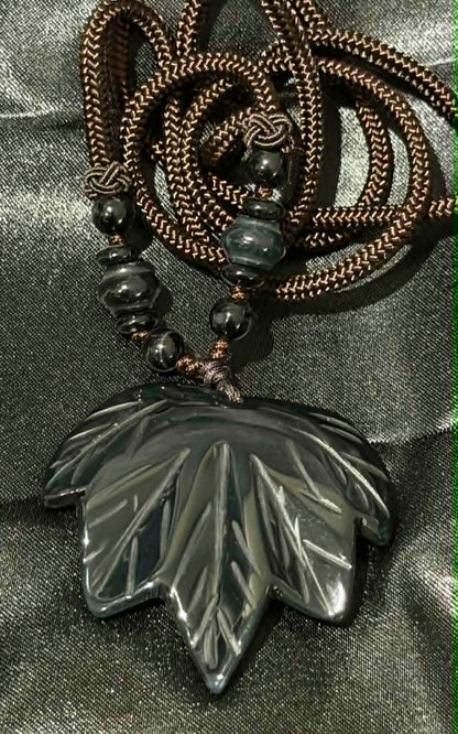 Maple Leaf Crystal Pendant