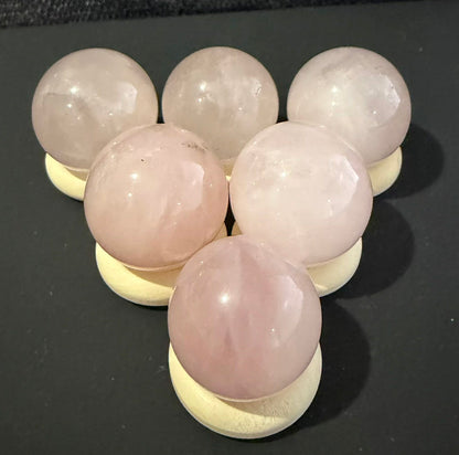 20-27mm Rose Quartz Spheres