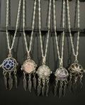 Dreamcatcher Bead Cage Necklace with Sterling Silver Chain