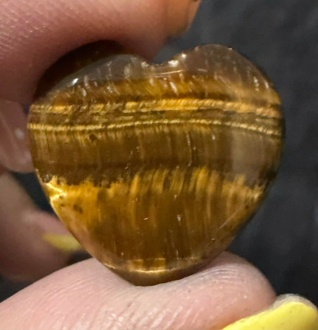 Small Crystal Heart Carvings