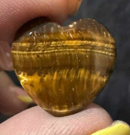 Small Crystal Heart Carvings