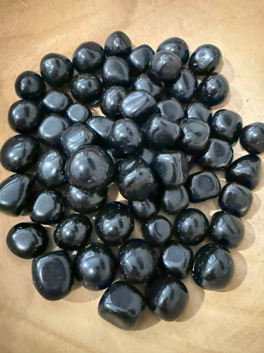 Black Obsidian Tumbles