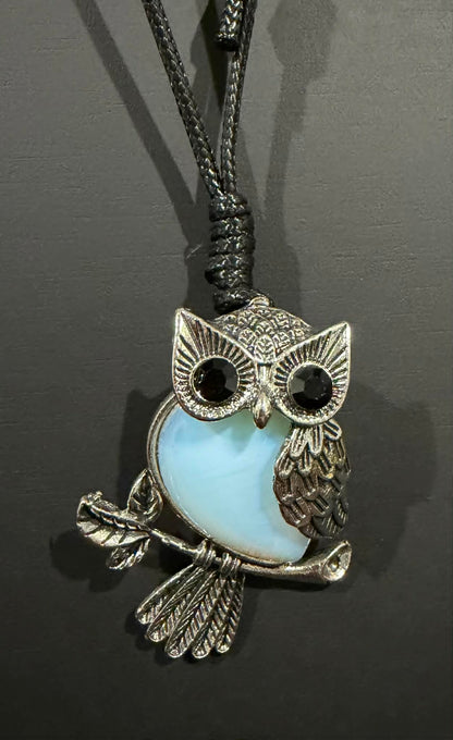 Crystal Owl Necklaces
