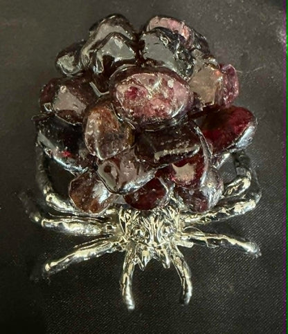 Crystal Chip Spider Figurine