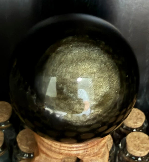 Golden Obsidian Sphere