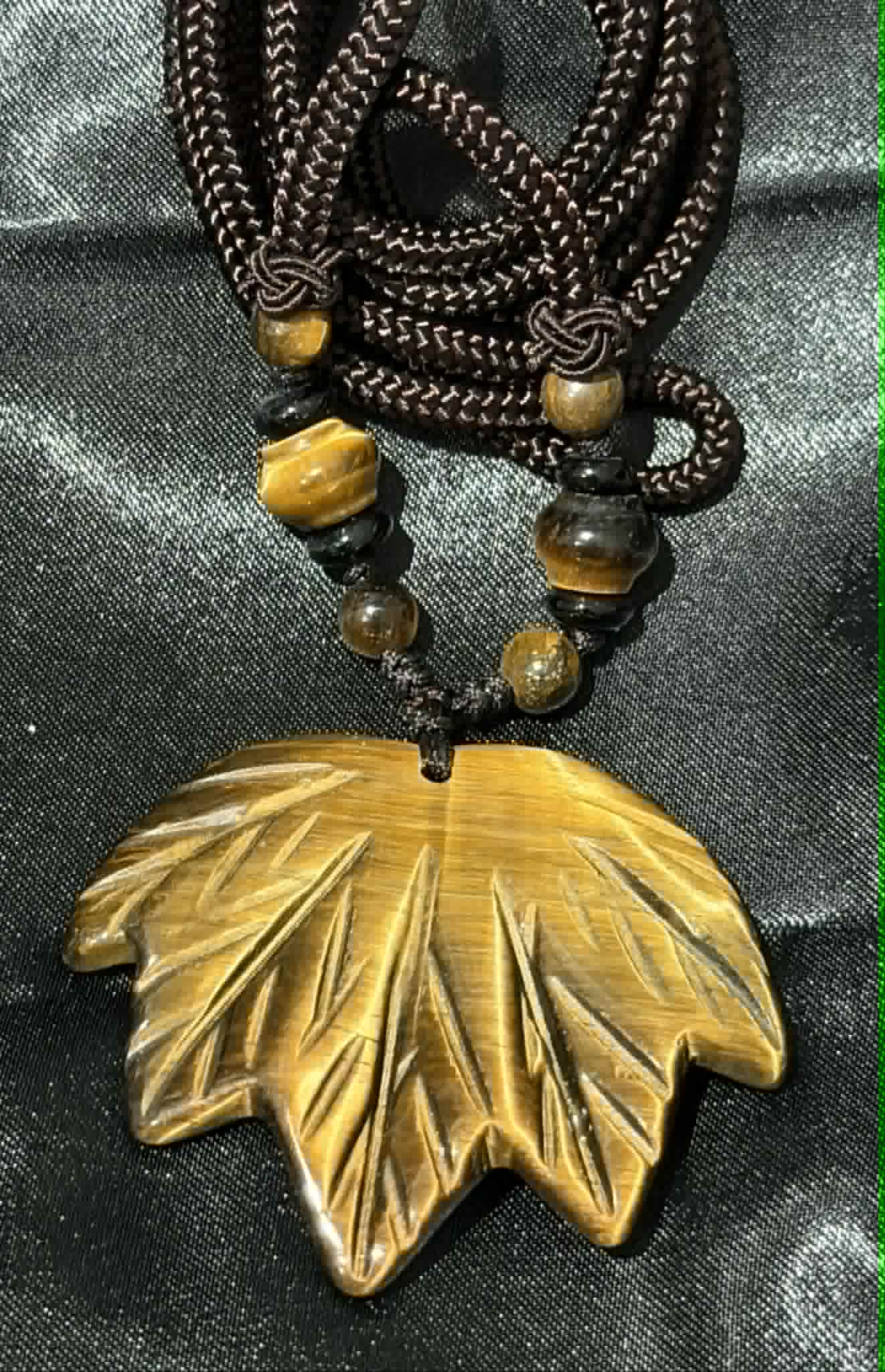 Maple Leaf Crystal Pendant