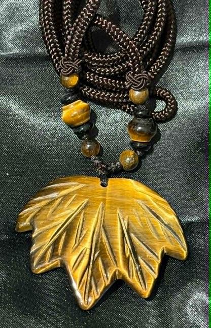 Maple Leaf Crystal Pendant