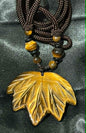 Maple Leaf Crystal Pendant