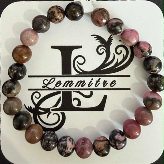 Rhodonite Crystal Bracelet