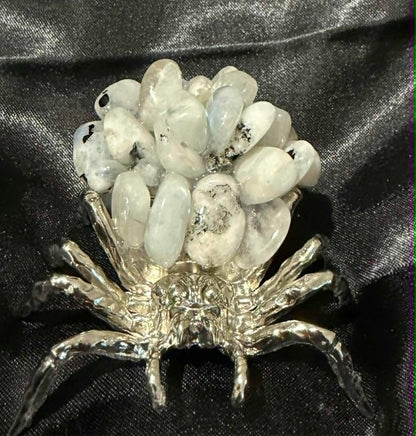 Crystal Chip Spider Figurine
