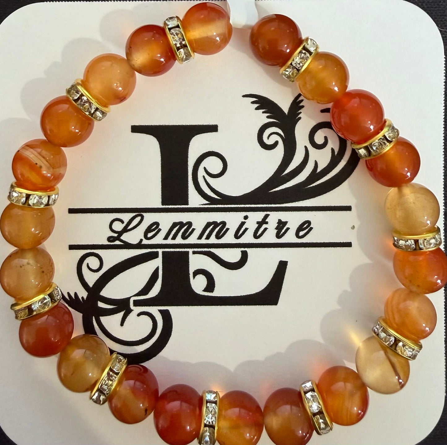 Carnelian Crystal Bracelet