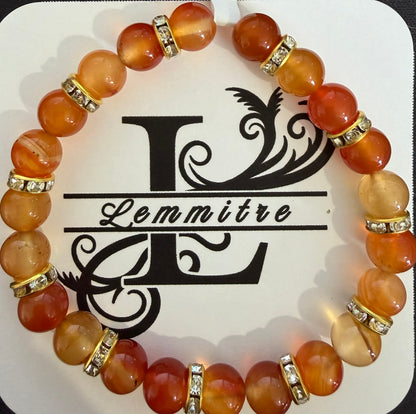 Carnelian Crystal Bracelet