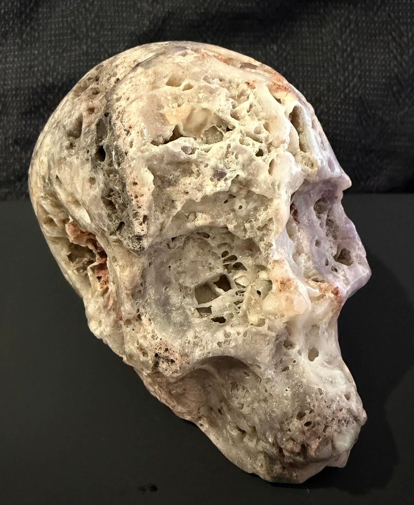 Amethyst Skull Carving