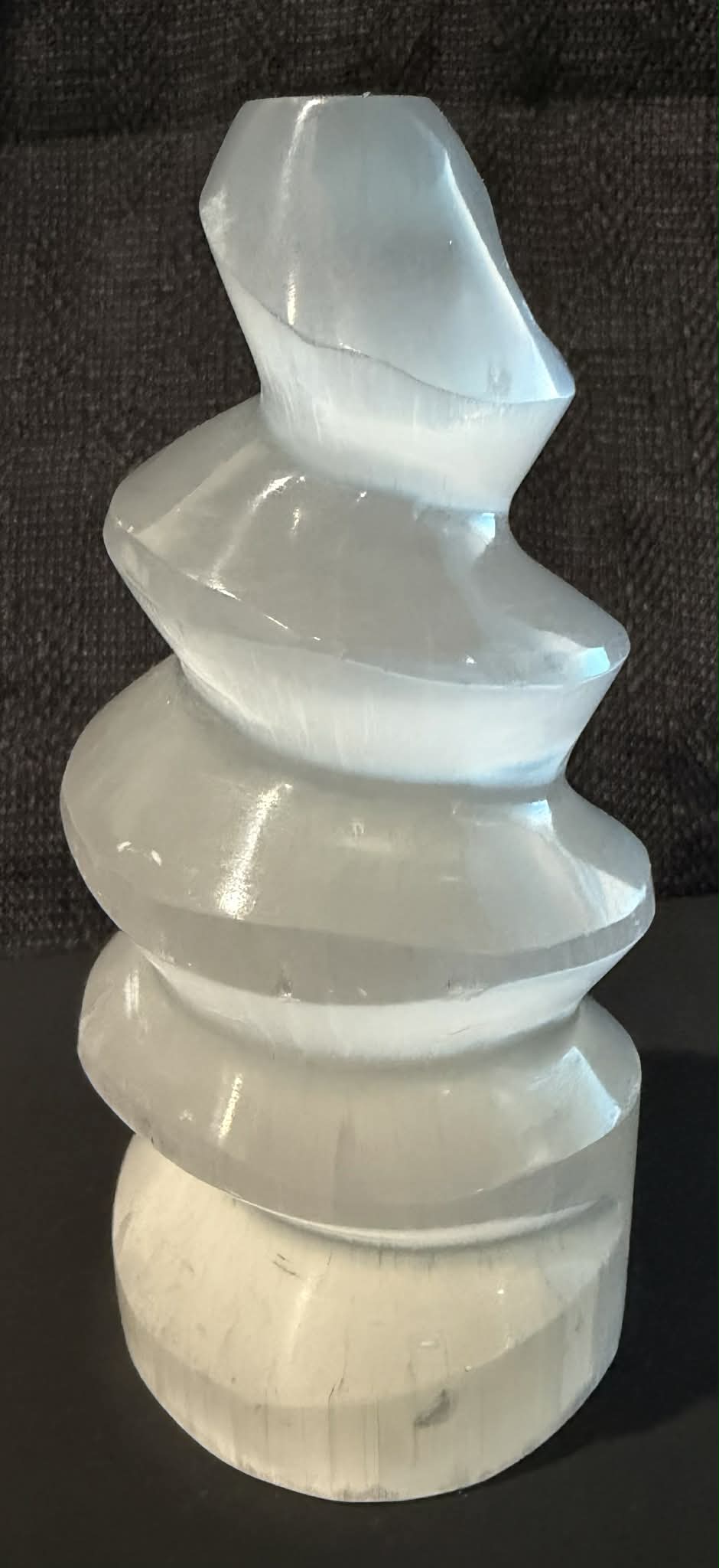 Selenite Carvings, Towers and Bracelet Stands