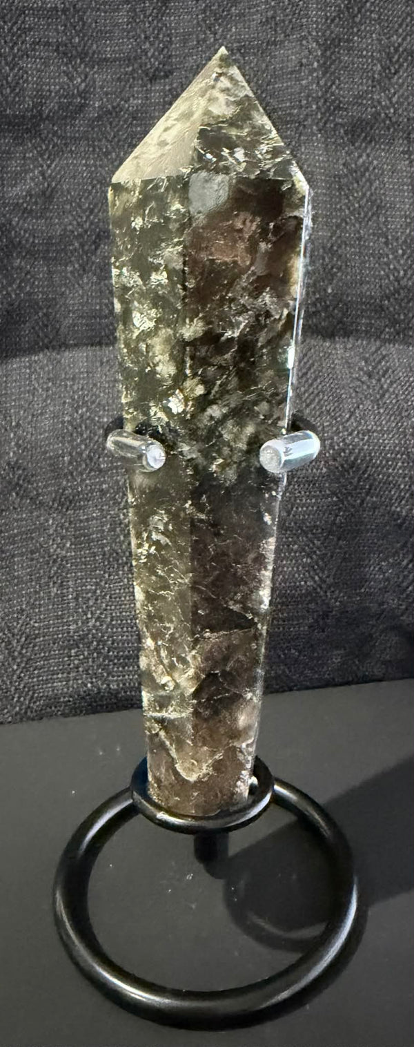 Larvikite Wand with Stand