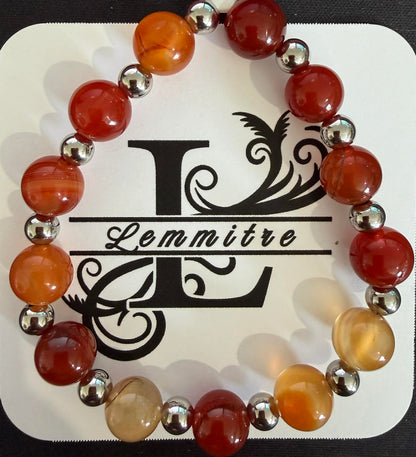 Carnelian Crystal Bracelet