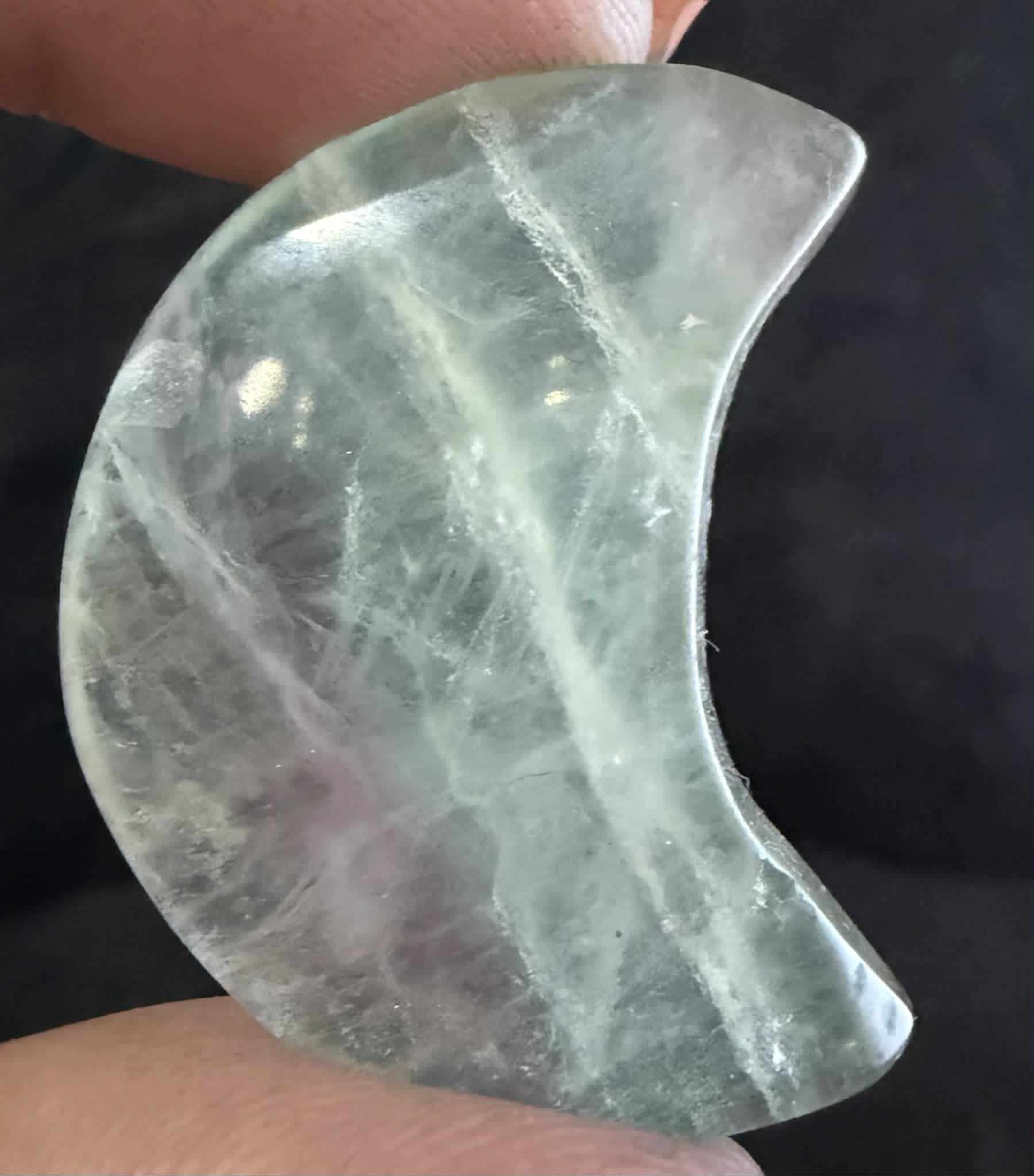 Medium Fluorite Moon Carvings