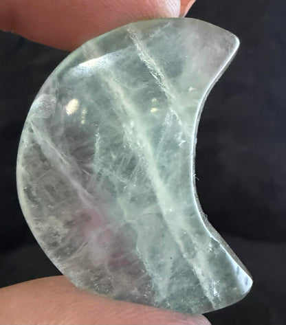 Medium Fluorite Moon Carvings