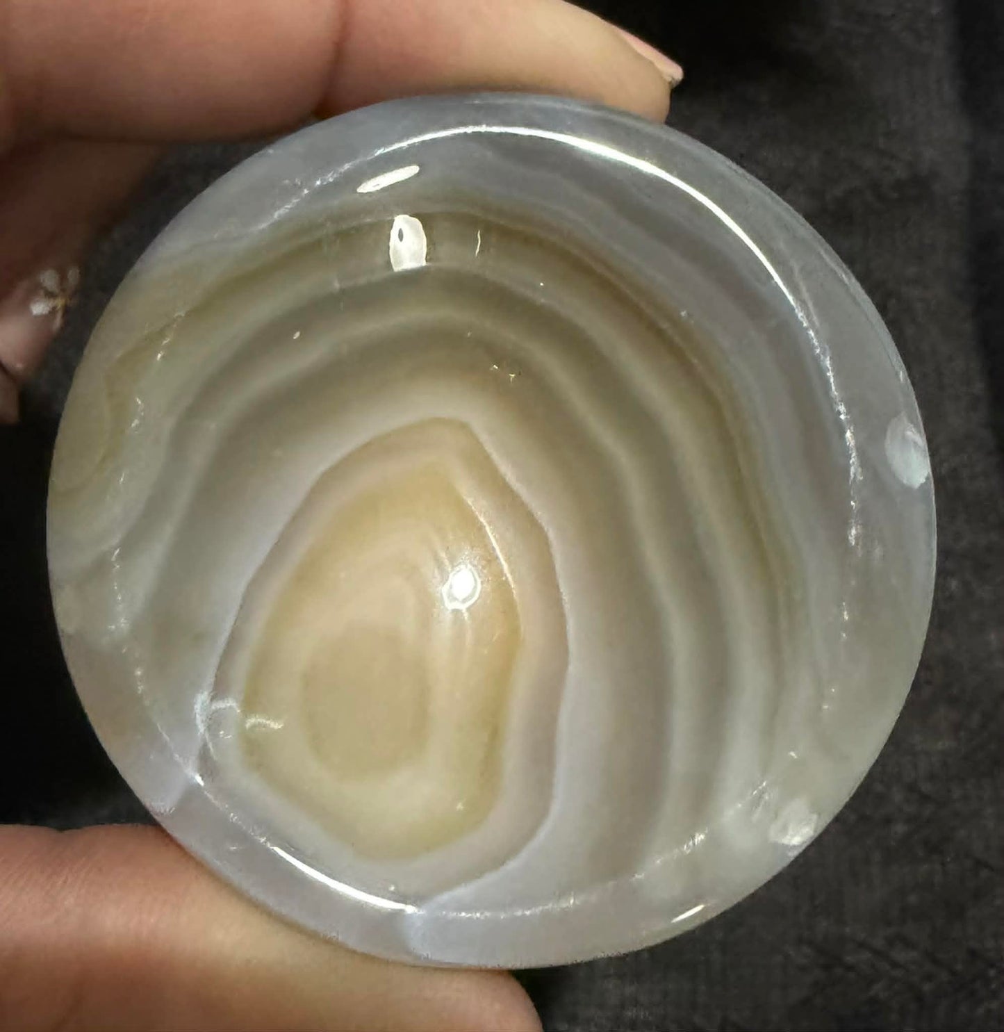 Banded Agate Bowl / Sphere Holder
