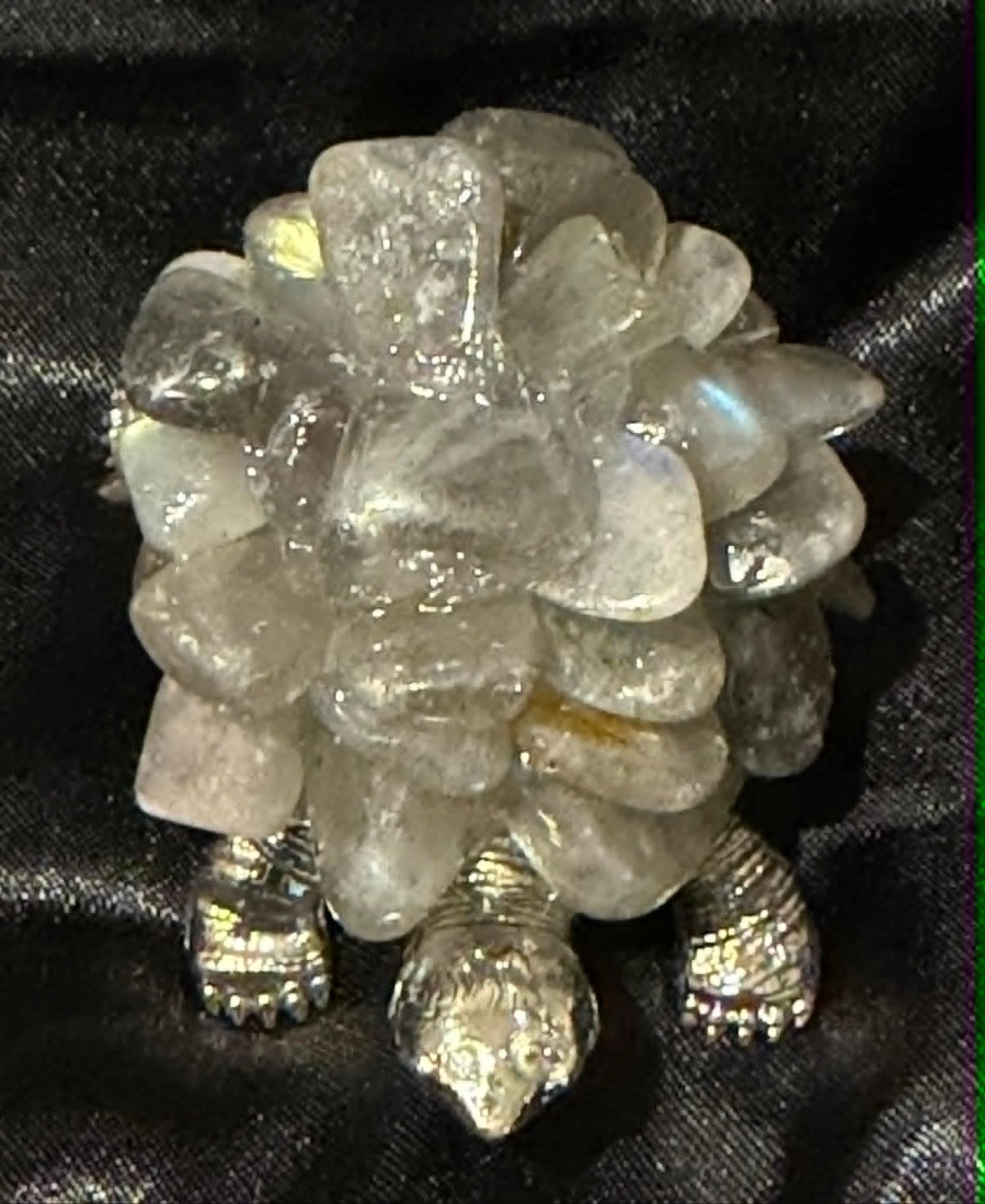 Crystal Chip Turtle Figurine