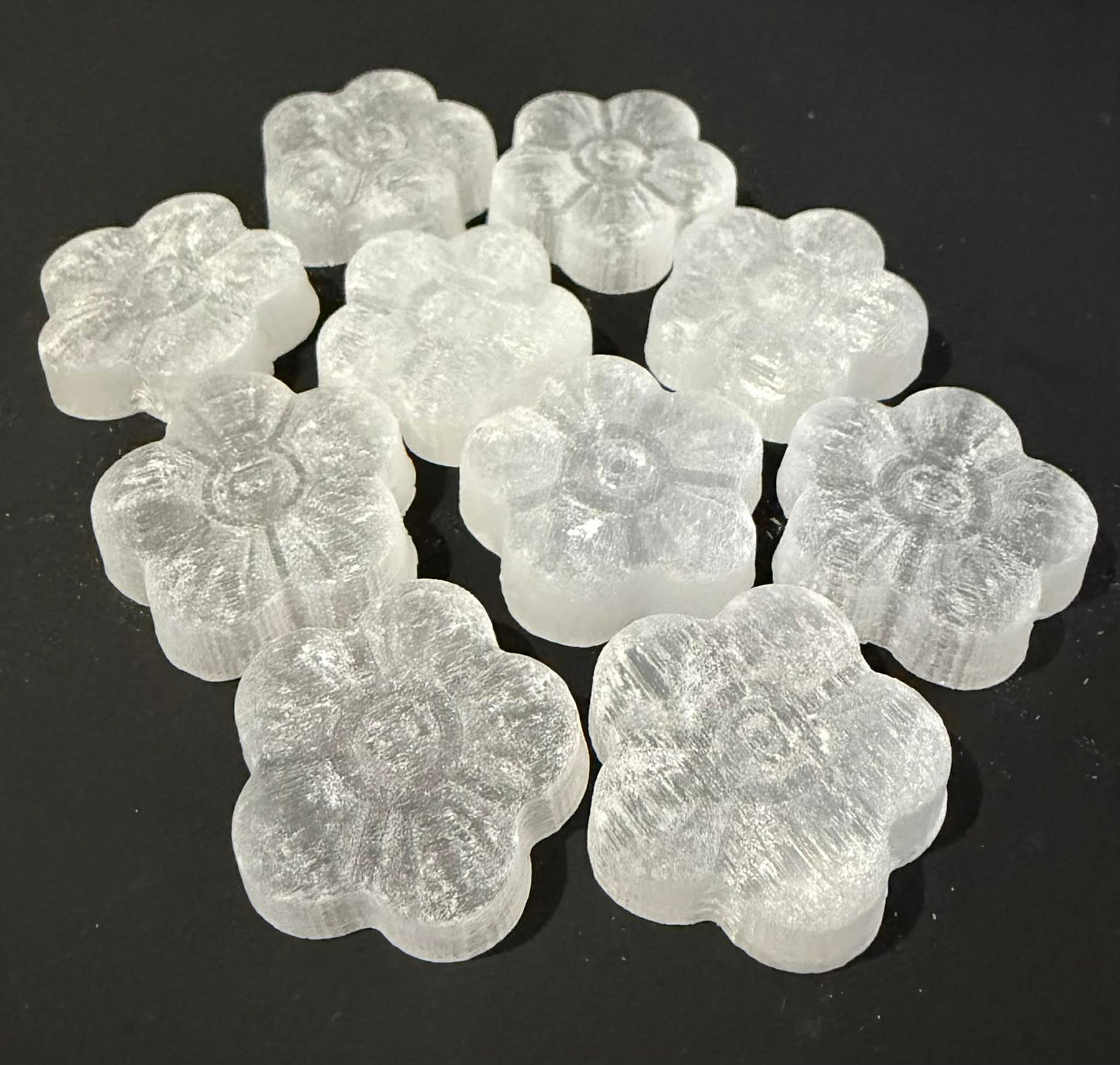 Selenite Carvings, Towers and Bracelet Stands