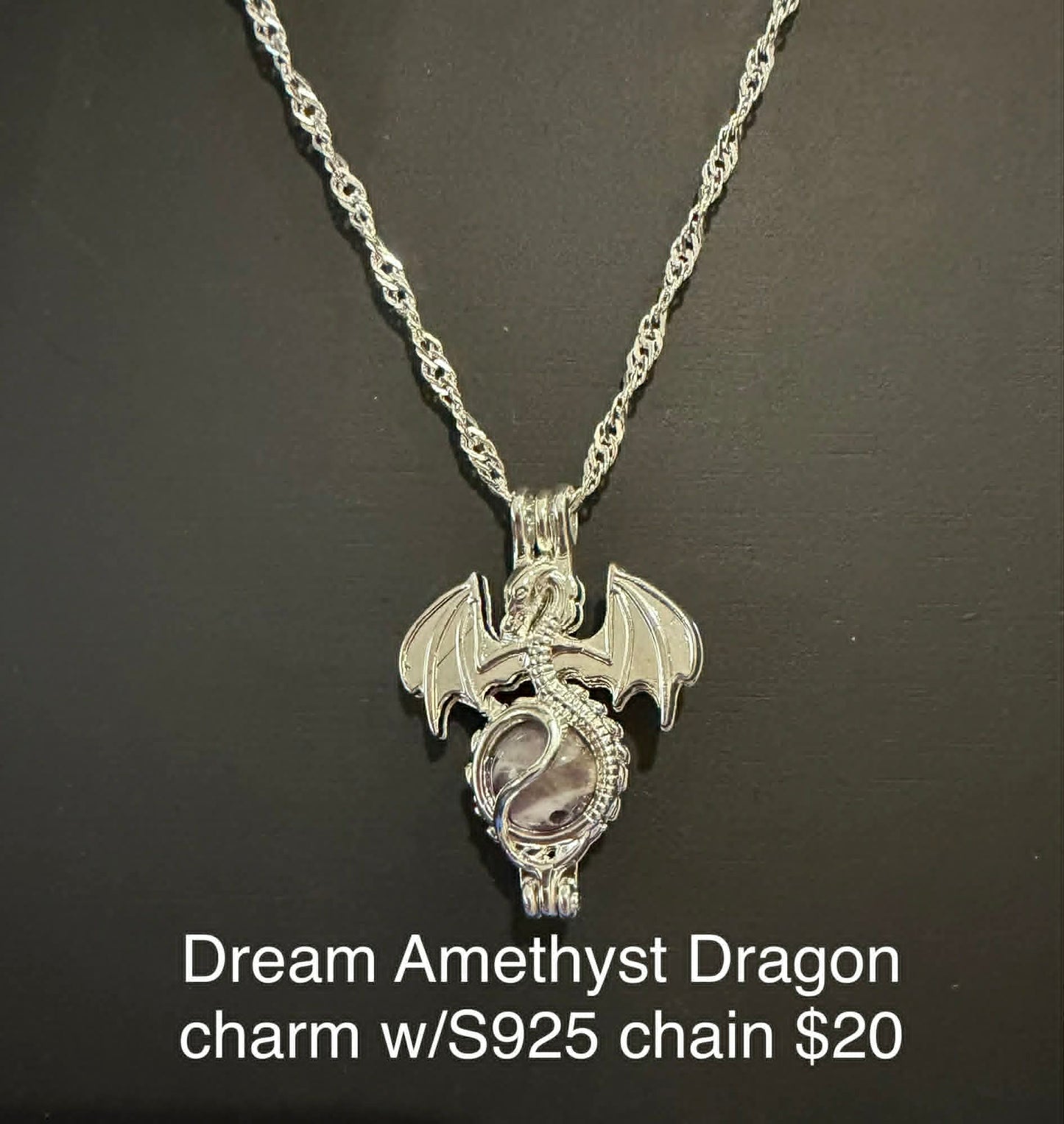 Dragon Charm S925 Necklace