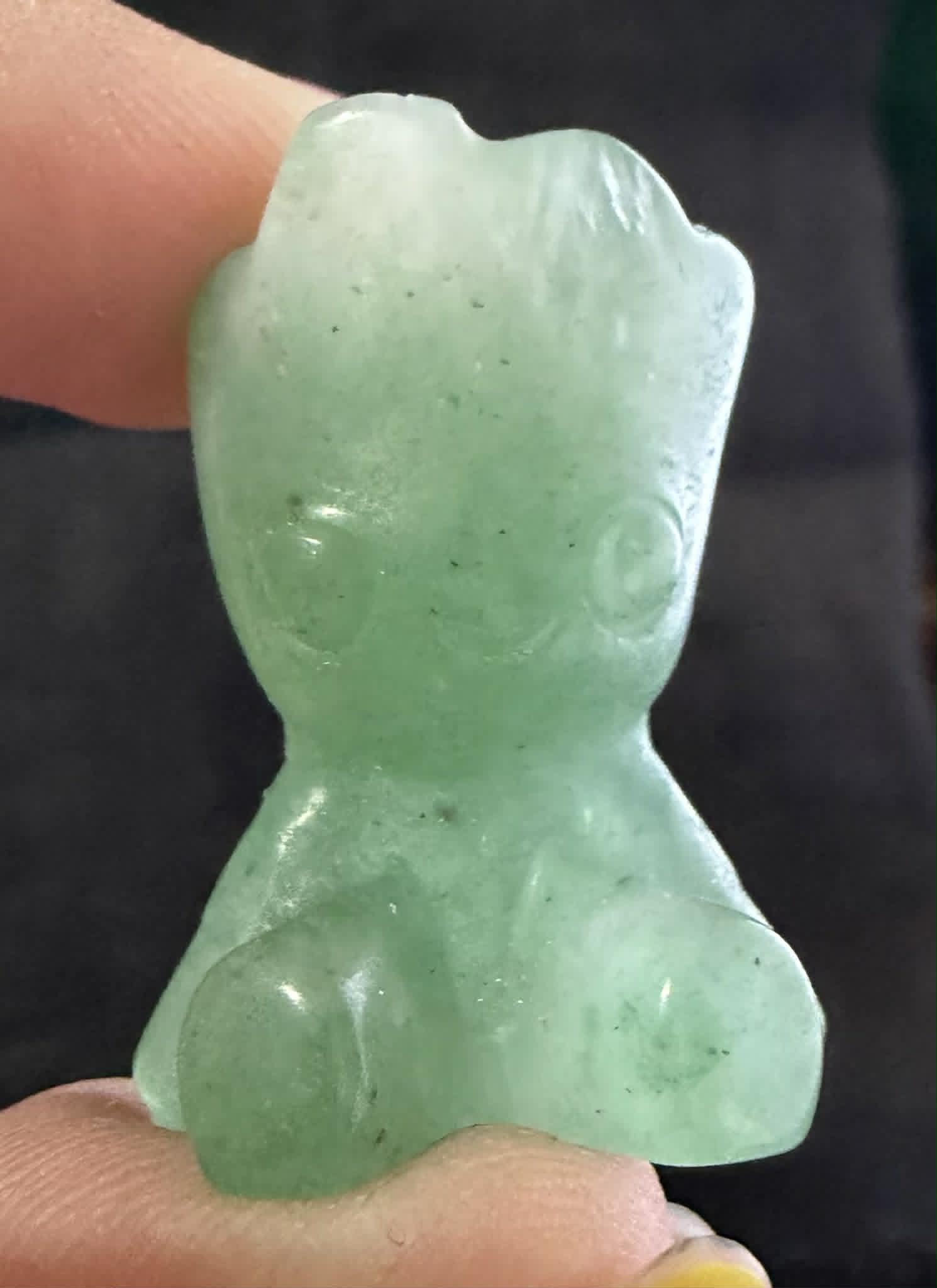 Small Crystal Groot Carving