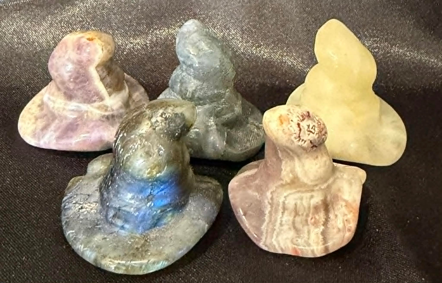 Crystal Witch's Hat Carving