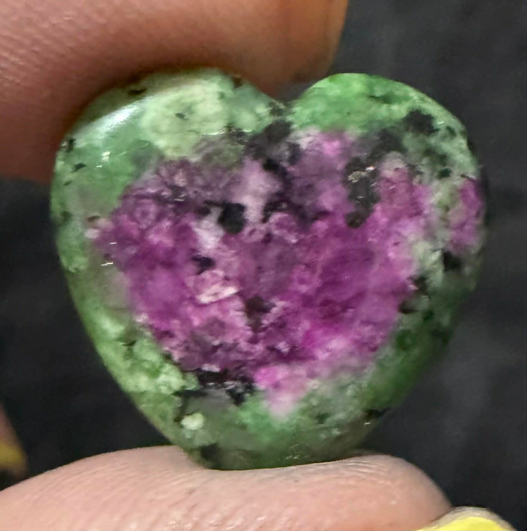 Small Crystal Heart Carvings