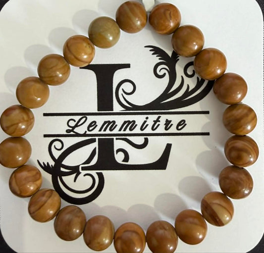 Wood Jasper Crystal Bracelet