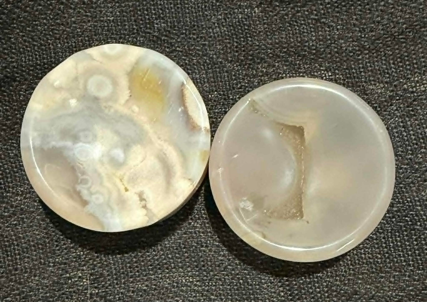 Flower Agate Bowl / Sphere Holder