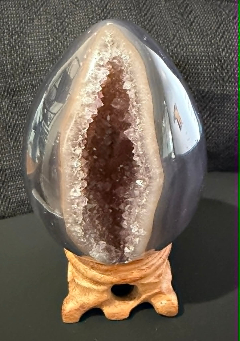 Amethyst Geode Egg with Stand