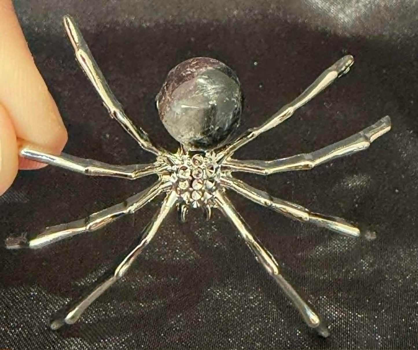 Metal & Crystal Spider