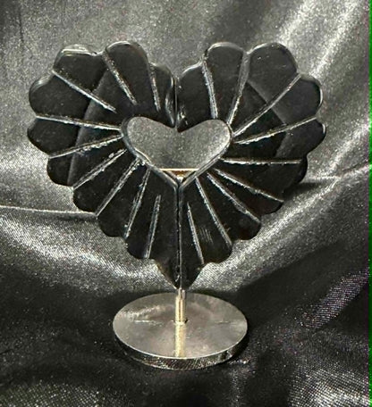 Crystal Hearts on Stand