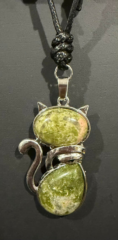 Crystal Cat Necklaces