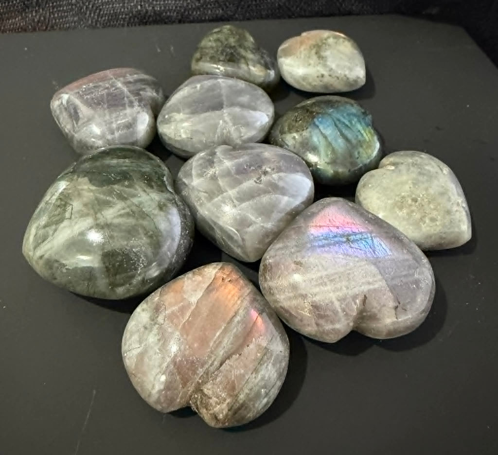 Labradorite Mini Hearts