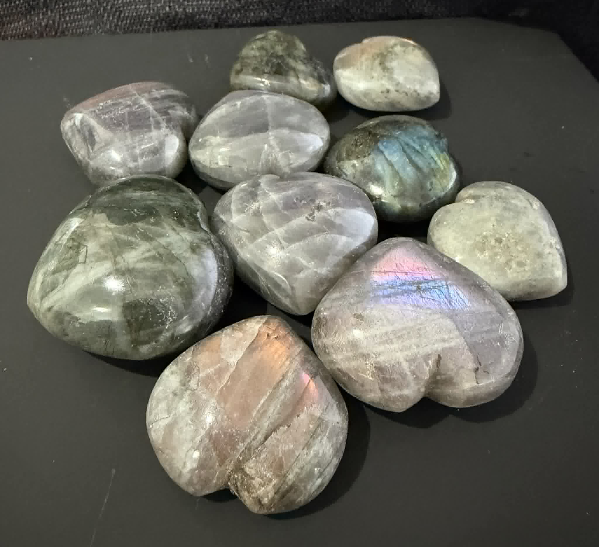 Labradorite Mini Hearts