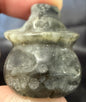 Crystal Pumpkin Head with Witch's Hat Carving