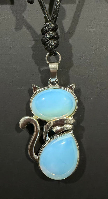 Crystal Cat Necklaces