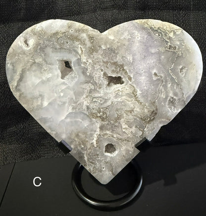 Moss Agate Hearts