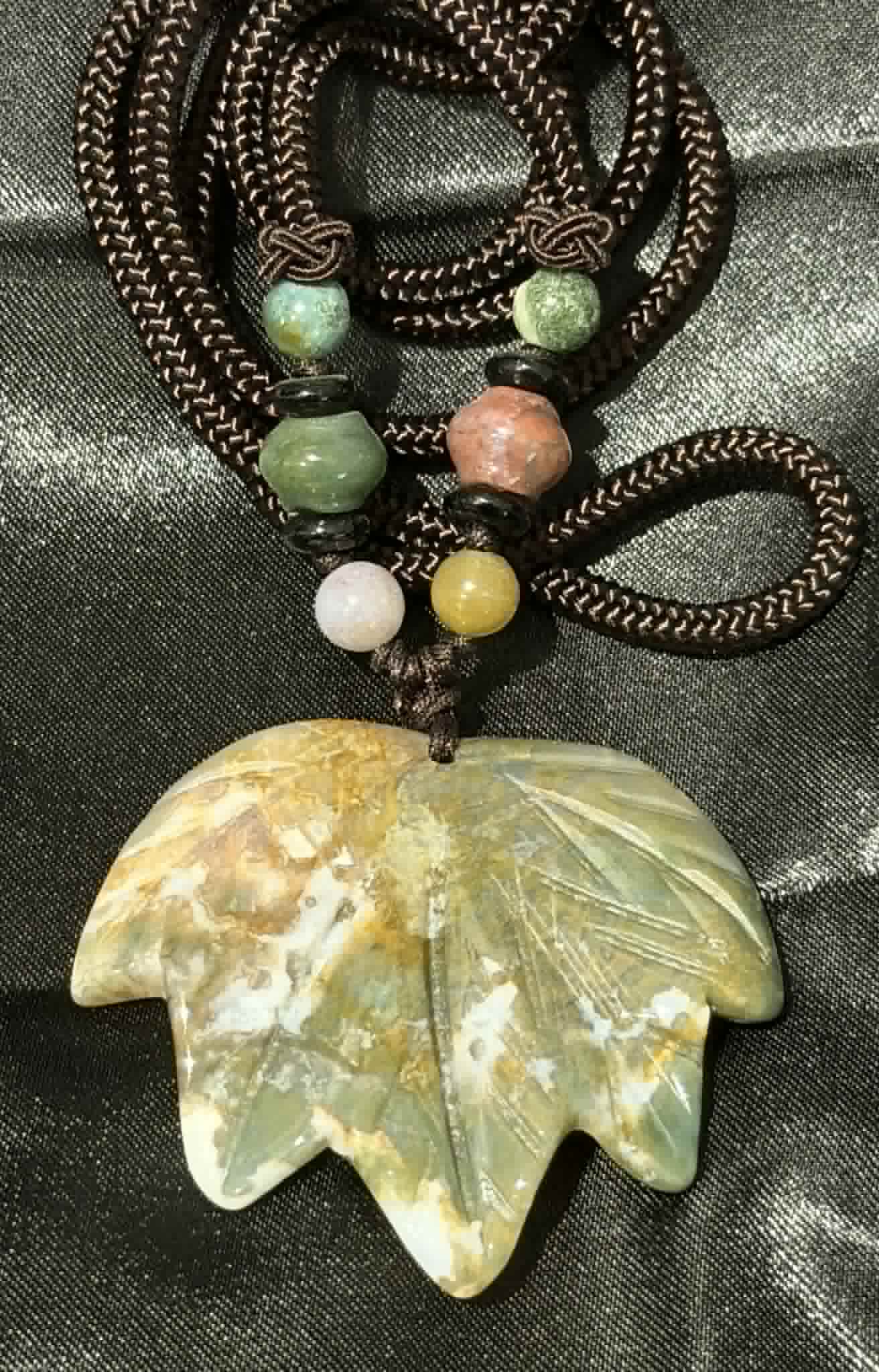 Maple Leaf Crystal Pendant