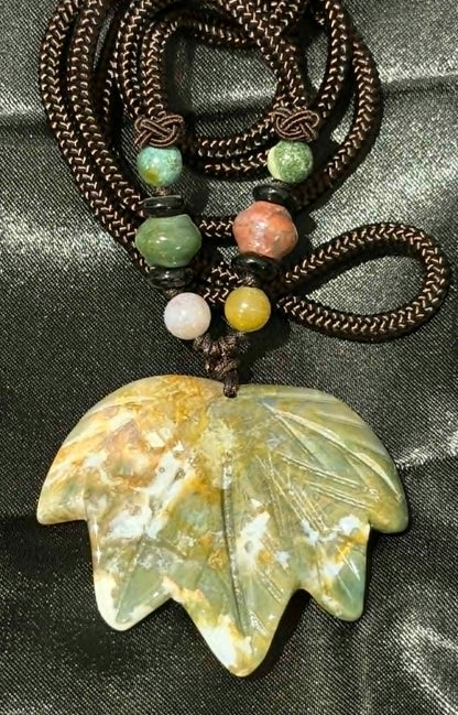 Maple Leaf Crystal Pendant